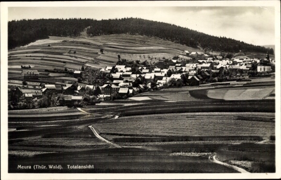 Postcard Meura in Thuringia, general view