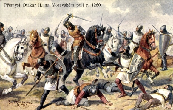 Artist PC Přemysl Otakar II. na Moravském poli r. 1260