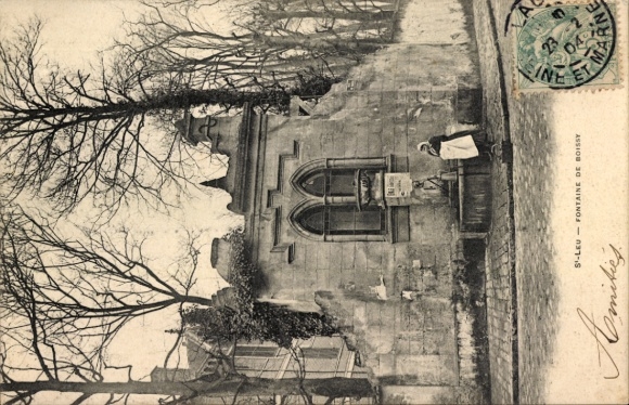 CPA Saint-Leu Val d'Oise, Fontaine de Boissy