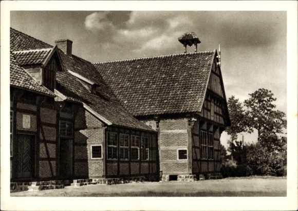 Ak Cloppenburg in Niedersachsen, Burg Arkenstede im Museumsdorf