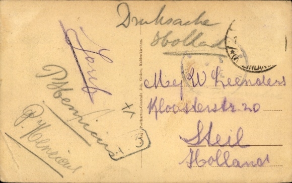 Postcard Kaldenkirchen Nettetal on the Lower Rhine, Bahnstraße