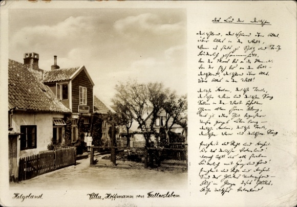 Postcard Gosen Neu Zittau in the Oder Spree district, front view of the Villa Hoffmann von Fallersleben, e