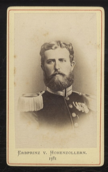 CdV portrait Hereditary Prince Leopold of Hohenzollern-Sigmaringen