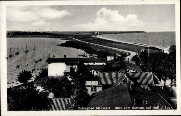 Postcard Ostseebad Alt Gaarz Rerik, lagoon, lake, spa house