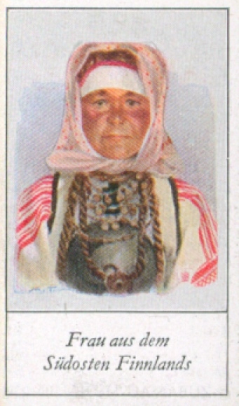 Collector's picture The peoples of Europe, a contribution to racial science, 225 Woman from southeast Finland