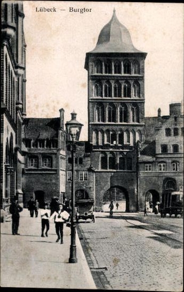 11 alte Ak Lübeck, diverse Ansichten