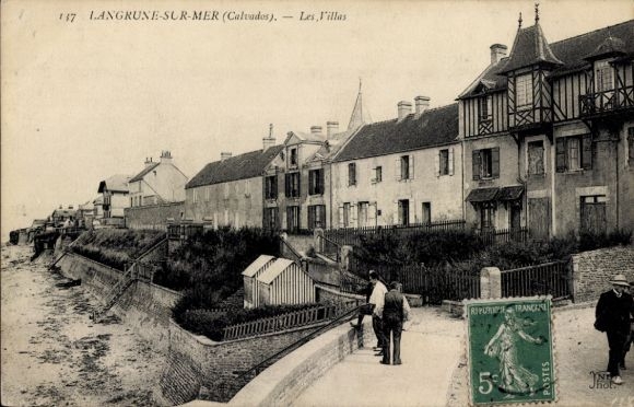Ak Langrune sur Mer Calvados, Les Villas