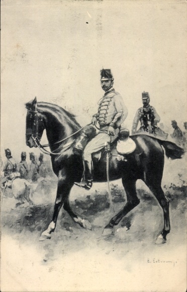 Artist Postcard Spanish Cavalryman