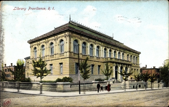 Ak Rhode Island VS, openbare bibliotheek van Providence