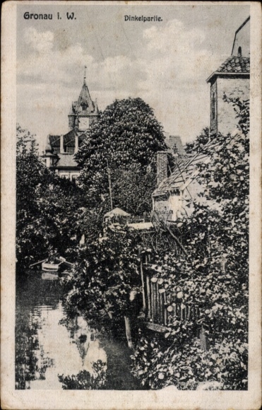 Ak Gronau in Westfalen, Dinkelblick