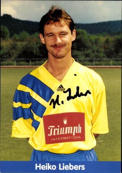 Autogrammkarte Heiko Liebers, KSV Hessen Kassel, Autogramm