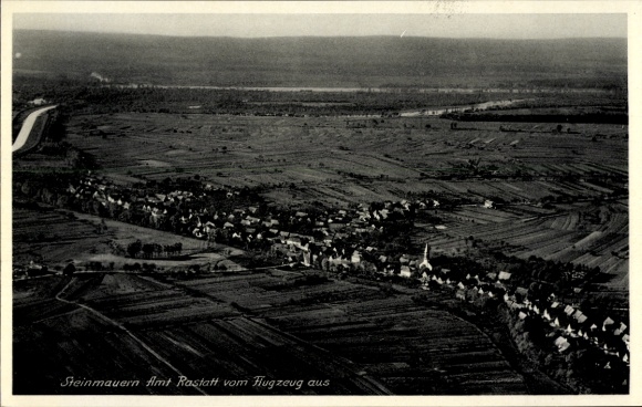 Postcard Steinmauern in Baden Württemberg, aerial photograph