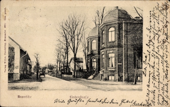 Ak Bramsche in Niedersachsen, Lindenstraße