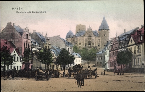 KP Mayen w Eifel, rynek, Genovevaburg