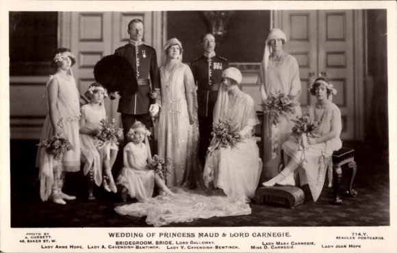 PC Wedding of Princess Maud and Lord Carnegie, 1923