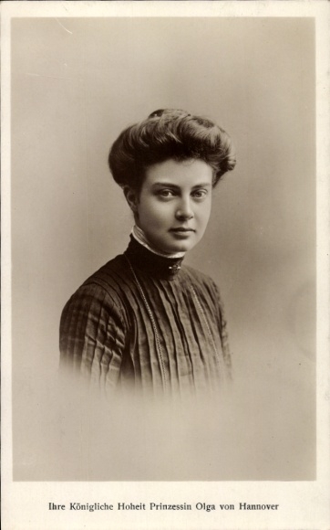 Ak Prinzessin Olga von Hannover, Portrait