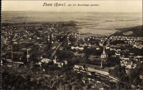 Ak Thale w górach Harz Saksonia-Anhalt, ładny szczegółowy widok