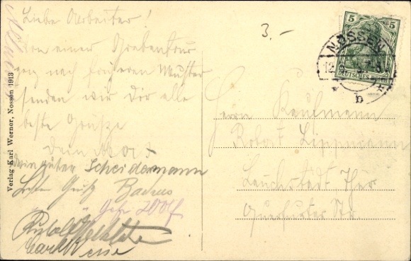 Ak Nossen in Sachsen,  Schloss