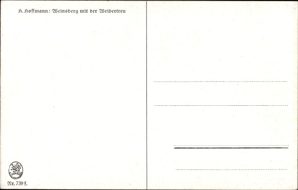 Artist PC Hoffmann, Weinsberg in the district of Heilbronn, view of the place with Weibertreu