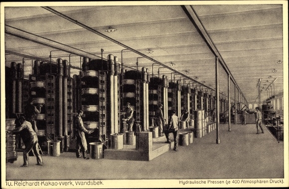 PC Hamburg Wandsbek, Reichardt cocoa plant, hydraulic presses