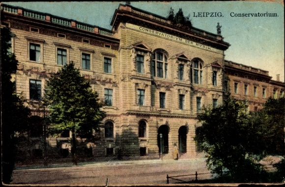 Ak Leipzig,  Conservatorium, Conservatorium der Musik