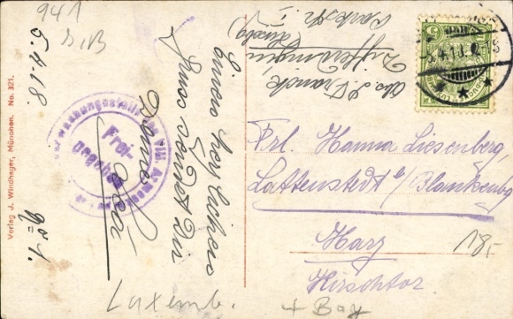 Postcard Princess Antonia of Luxembourg, portrait