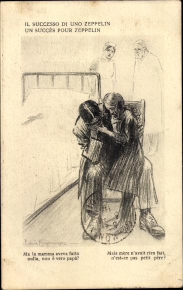 Artist PC Il Successo di uno Zeppelin, mourning woman, I WK