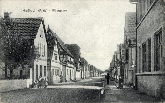 Ansichtkaart Haßloch in der Pfalz, Gillergasse