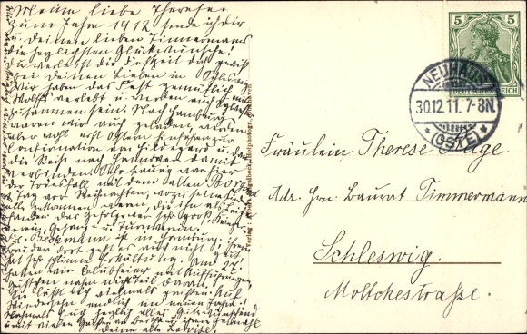 Postcard Insel Neuwerk, lighthouse, Hotel zur Meereswoge