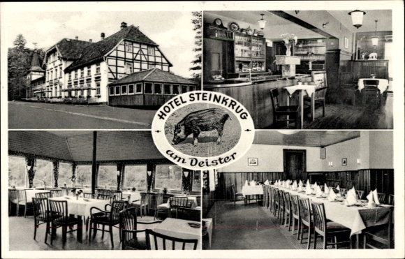Postcard Bennigsen Springe am Deister, Hotel Steinkrug