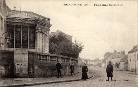 Ak Mortagne Orne, Faubourg Saint Eloi