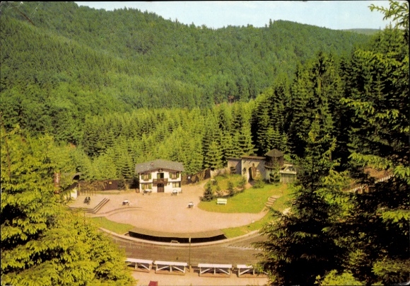 Postcard Steinbach Langenbach Schleusegrund in Thuringia, Natural Stage German Soviet Friendship