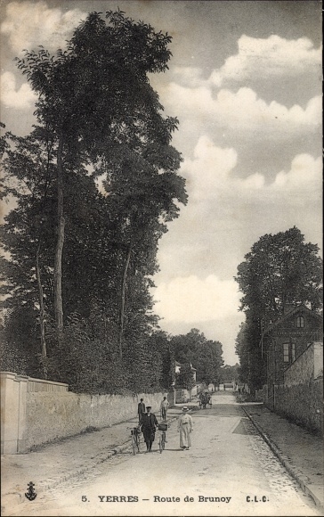 Ak Yerres Essonne, Route de Brunoy