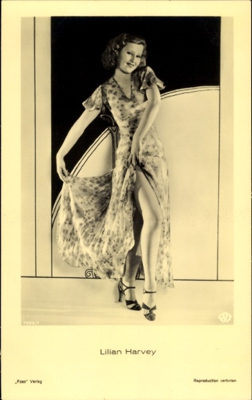 Ak Schauspielerin Lilian Harvey, Portrait
