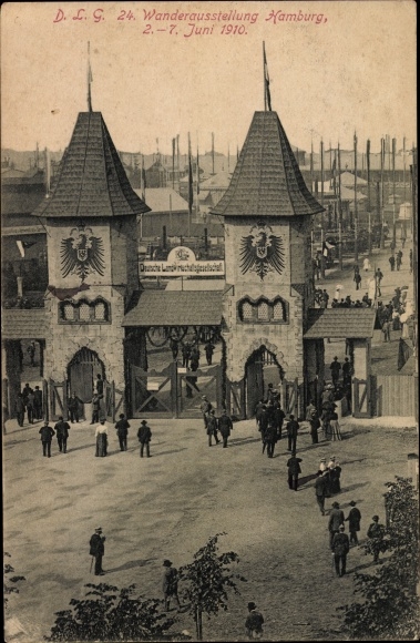 Ak Hamburg, DLG 24. Wanderausstellung 1910, Deutsche Landwirtschaftsgesellschaft