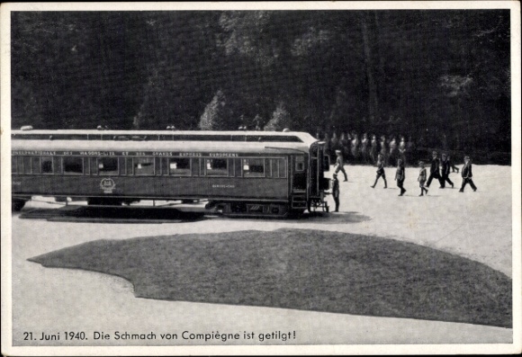 PC Armistice of Compiègne on 21 June 1940, railway carriage, French delegation