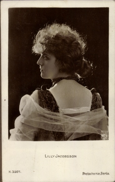 Ak Schauspielerin Lilly Jacobsson, Portrait