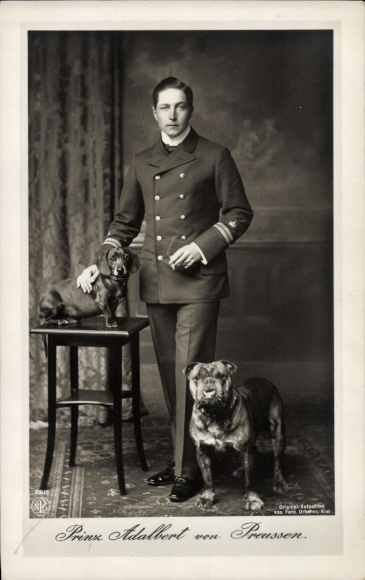 PC Prince Adalbert of Prussia with dogs