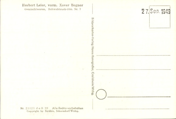 Postcard Schwabbruck in Upper Bavaria, aerial photograph