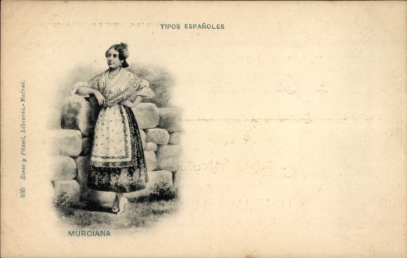Ak Frau in Volkstracht, Murciana