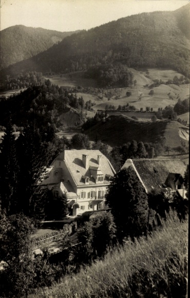 Ak Österreich, Blick zu einem Schloss im August 1930