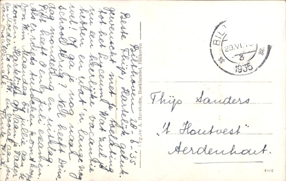 Postcard Bilthoven De Bilt Utrecht Nederland, Station