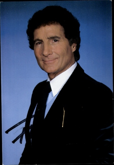 Postcard actor and singer Freddy Quinn, portrait, autograph