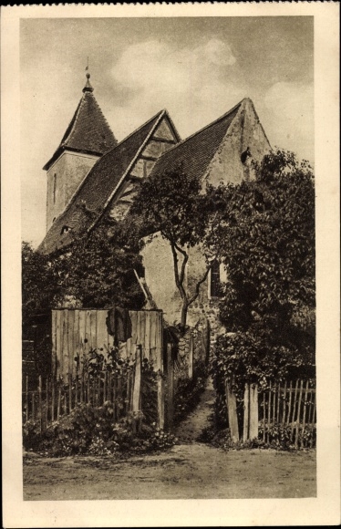 Ak Dahmsdorf Müncheberg in der Mark, spätmittelalterliche Dorfkirche