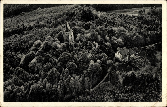 KP Ulm Greifenstein w Westerwaldzie, Dianaburg, widok z lotu ptaka