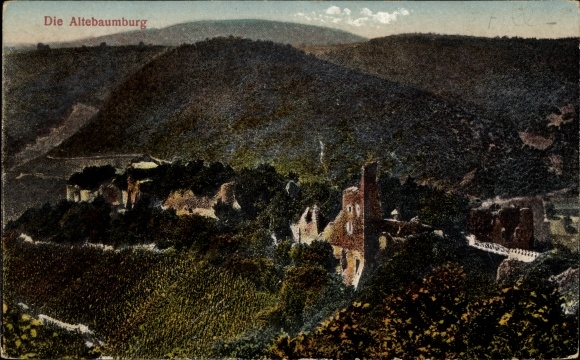 PC Altenbamberg in Rhineland Palatinate, Altenbaumburg, Altebaumburg ruins