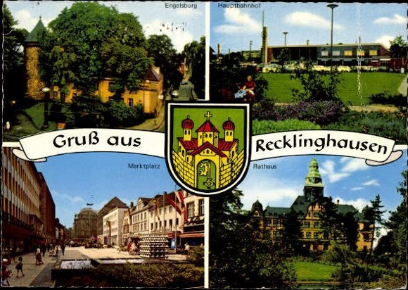 10 alte Ak Recklinghausen in Westfalen, diverse Ansichten