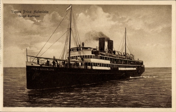 PC steamer prince Hohenlohe, Austrian Lloyd