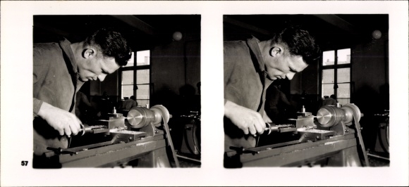 Stereo room image photo &quot;The NS model companies&quot; III 57, 367 Ing. Hans Heymann, vibration measurement technology