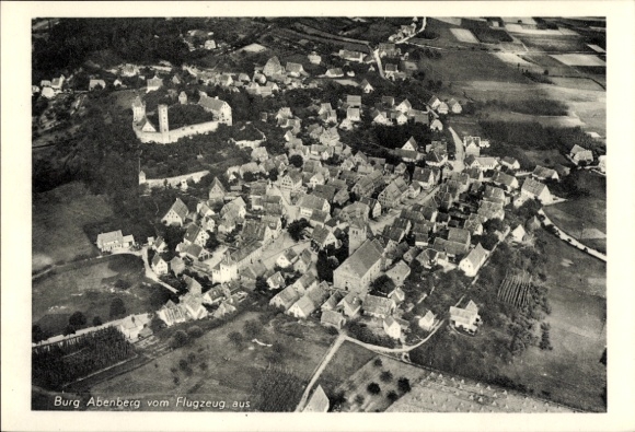 Ak Abenberg in Mittelfranken, Burg, Fliegeraufnahme